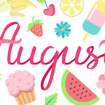 August Calendar Clip Art