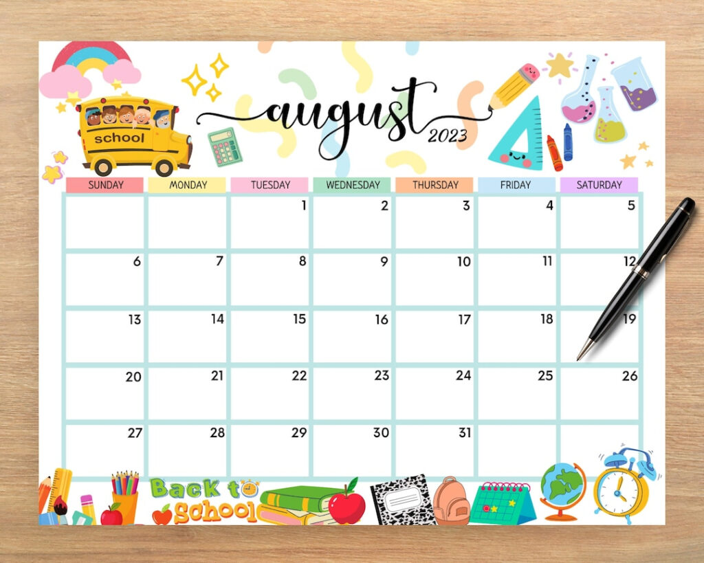 August Calender Ideas Belia Miquela