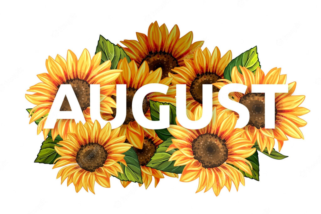 August Clip Art Free