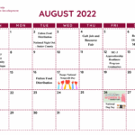 August Event Calendar California Human Development