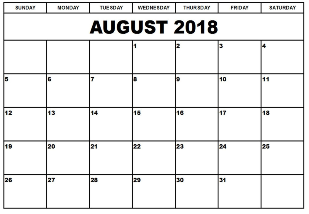 August Month Calendar Calendar Usa Calendar Program Calendar Word 