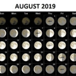 August Moon Phase Calendar Printable Word Searches