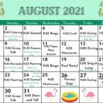 August Senior Activity Calendar Cass Danielle
