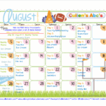 August Theme For Calendar