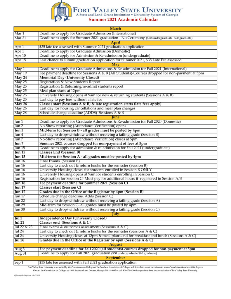 Augusta University Academic Calendar 2023 Universitycalendars
