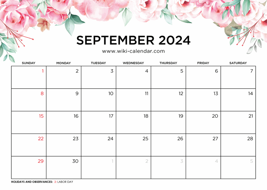 Blank Calendar September 2024 Free Printable Printable Calendar 2024