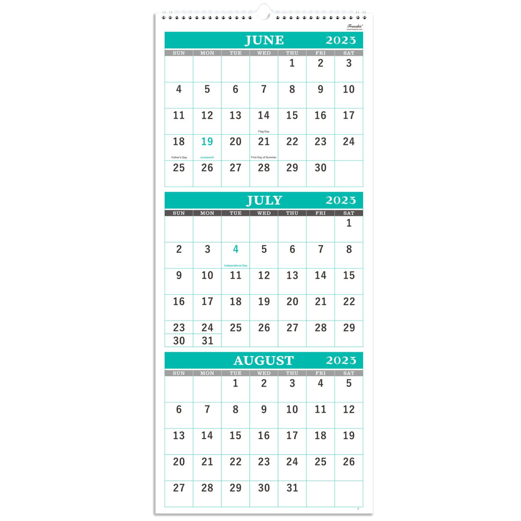 Buy 2023 2024 Wall 3 Month Display July 2023 June 2024 Folded In A 