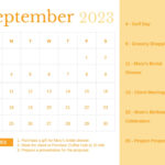 Calendar 2023 Template In Word PDF Download Template