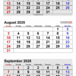 Calendar 2025 July August And September Edwin Pittman