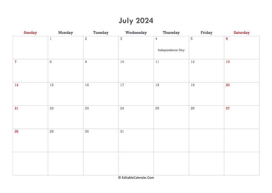 Calendar 2025 July Pdf Alyssa G Squires