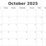 Calendar 2025 October Month Free Printable Free Alfredo M Underwood