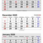 Calendar December January February 2025 Yara Jamie