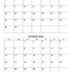 Calendar For September And October 2024 Printable Free Nessa Kalina