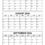 Calendar July August September 2024 Printable Calendar 2025