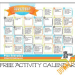 Calendar Kids Calendar November Preschool Activities Preschool Calendar