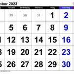 Calendar September 2023 UK With PDF Excel And Word Templates
