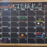 Chalkboard Calendar For Organized Planning