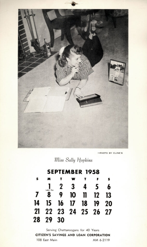Chattanooga High School 1958 Calendar
