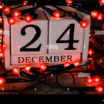 Christmas Eve 24th December Date On Calendar Stock Photo 163447437 Alamy