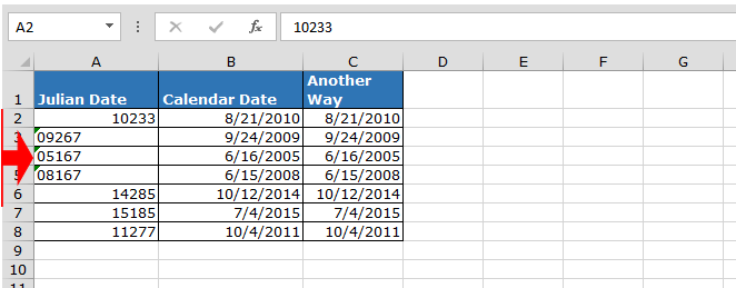 Convert Julian Date To A Calendar Date In Microsoft Excel Microsoft 