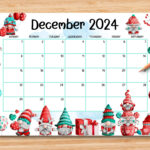 Cute 2024 December Printable Calendar Printable Calendar 2025