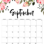 Cute Calendar 2022 Printable September