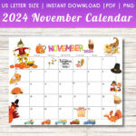 Cute School November Calendar 2024 Printable Printable Calendar 2025