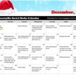 December 2020 Social Media Posts Calendar