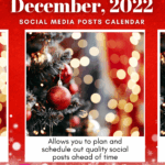 December 2022 Social Media Posts Calendar