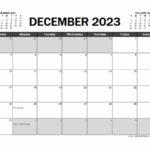 December 2023 Calendar Excel Free Printable Templates