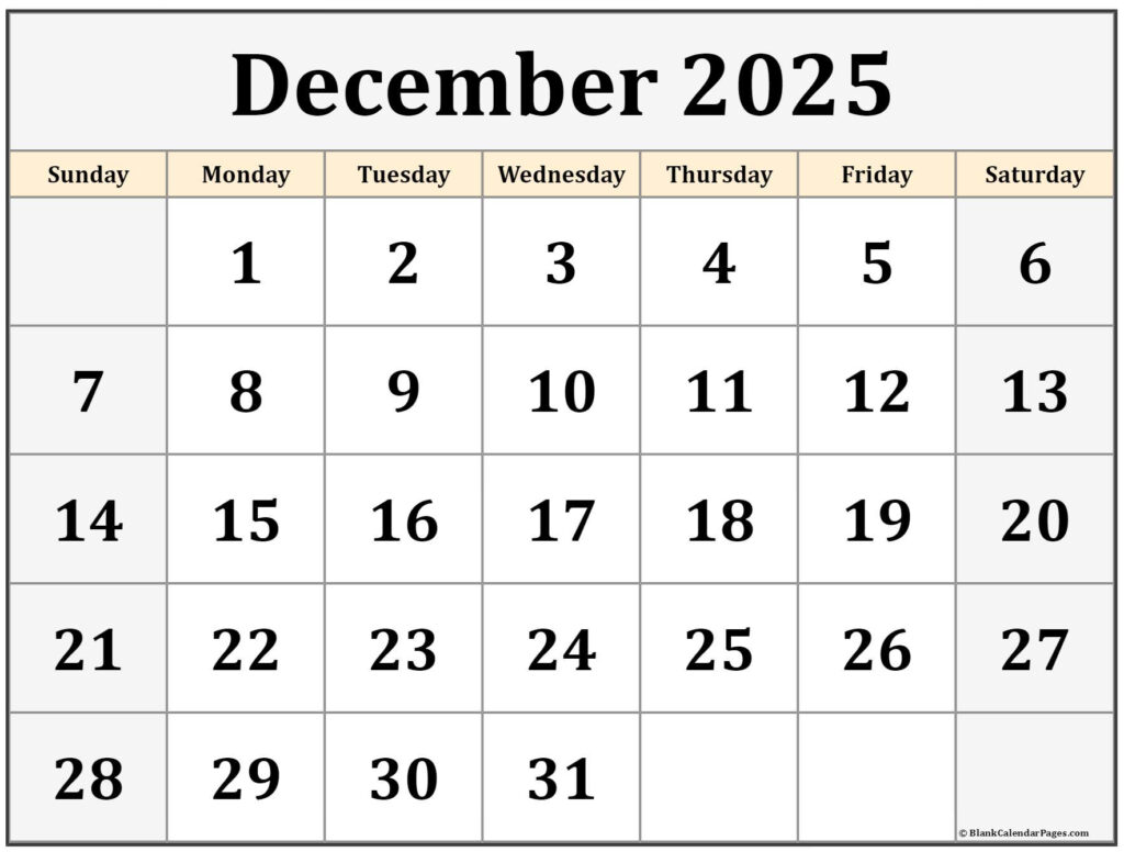 December 2023 Calendar Free Printable Calendar December 2023 Calendar 
