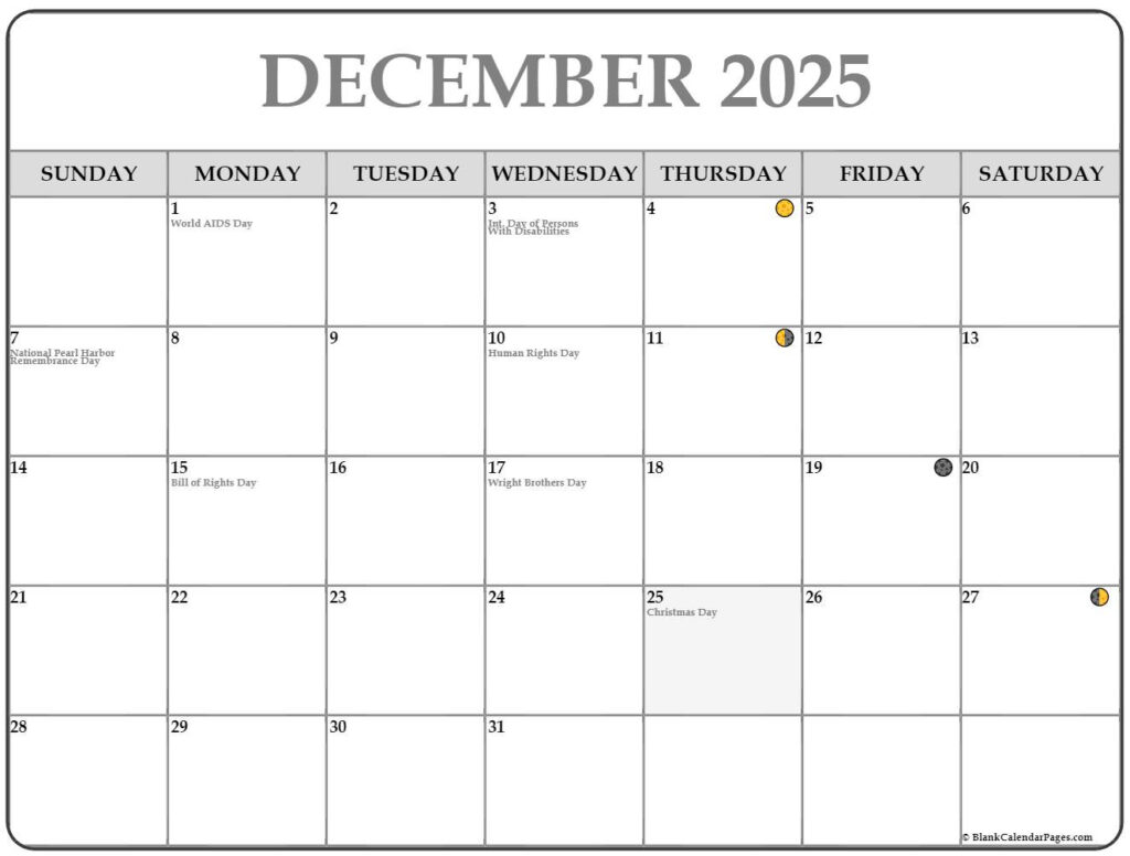 December 2023 Lunar Calendar Moon Phase Calendar