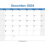 December 2024 Calendar Printable Free Excel Spreadsheet Rorie Lilian