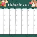 December 2025 Calendar Christmas Theme Printable Check My Ardyth Nolana