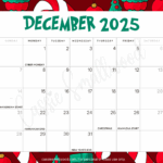 December 2025 Calendar With Holidays Cassie Smallwood