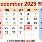 December 2025 Calendar Word Daniel B Walker