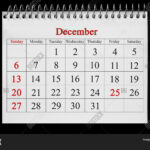 December 25 Calendar Image Photo Free Trial Bigstock