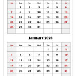 December And January 2026 Calendar Printable PDF Two Months Calendar