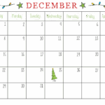 December Calendar 2024 Printable Christmas Tree Moyna Tiffani