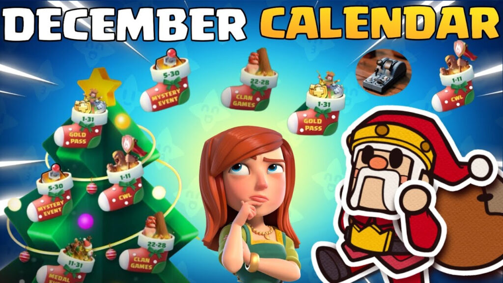 DECEMBER CALENDAR CLASH OF CLANS UPCOMING EVENTS IN DECEMBER COC COC 