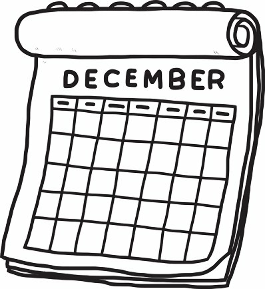 December Calendar Clip Art