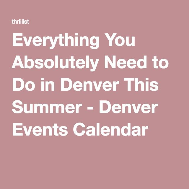 Denver Event Calendar Printable Calendars AT A GLANCE