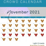 Disney Crowd Calendar 2021 Printable Word Searches