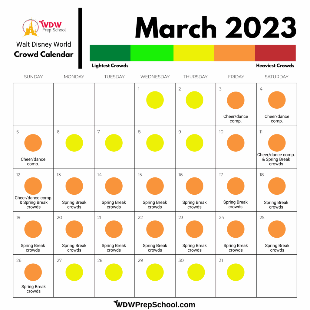 Disney Crowd Calendar October 2023