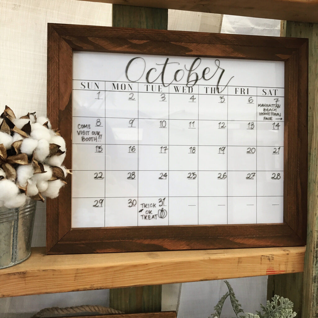 Dry Erase Calendar For Wall Student Study Calendar