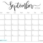 Elegant Printable Calendar 2024 By SaturdayGift Readers 39 Favorite