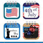 Fourth Of July Calendar Sheets Royalty Free Stock Photo Image 24879885