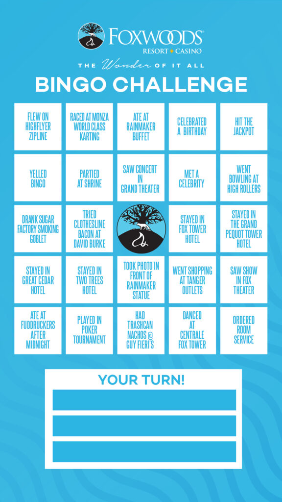 Foxwoods Bingo Calendar August 2022 Printable Word Searches