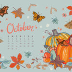 Free Desktop Calendar Wallpaper October 2025 Printable Sophia T Darcy