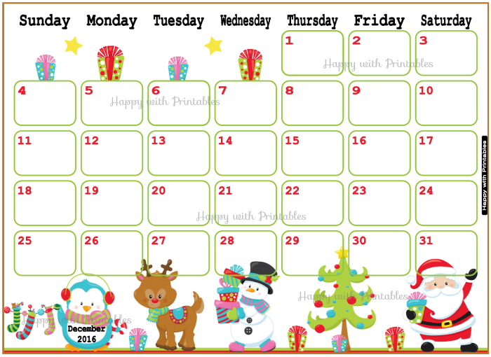 Free Kids December Calendar Printable 2024 Printable Online